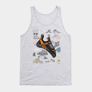 Climbing shoe Tank Top